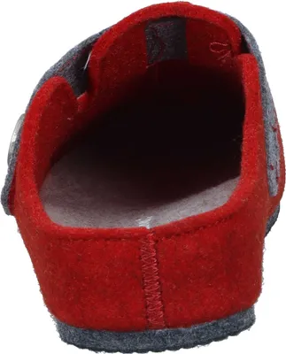 Produktbild von Fly Flot Damen Pantoffel Hausschuh Filz Klettverschluss 320137, Größe:40 EU, Farbe:Rot