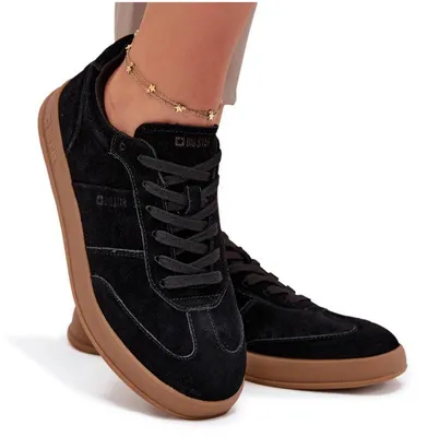 Zdjęcie produktu dla Zamszowe Sneakersy Damskie Big Star SS274673 HI-POLY SYSTEM Czarne 39