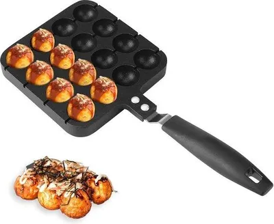 Produktbild von Famanu Takoyaki-Pfanne 16 Fächer - Antihaftbeschichtung - Küchenaccessoires