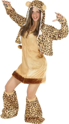 Produktbild von y Leopard Kostüm für Damen Damenkostüm Gr. S - XL, Größe:M