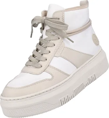 Produktbild von Rieker Damen High-Top Sneaker Weiß/Beige