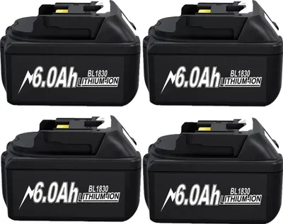 Image de Batterie au lithium-ion, 18V, capacité 6000mAh, 4BAT