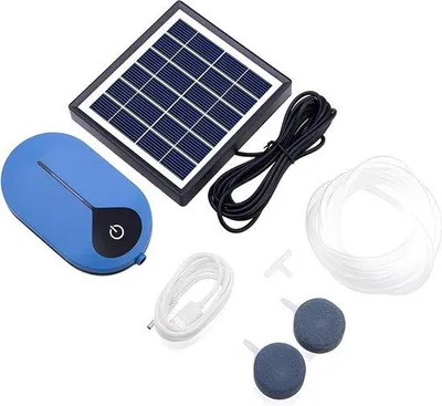 Obrázek produktu pro 3stupňové solární vzduchové čerpadlo do akvária, 1,5 W, 3 polohy, čerpadlo na vodík pro akvária, zahradu, cirkulaci vody