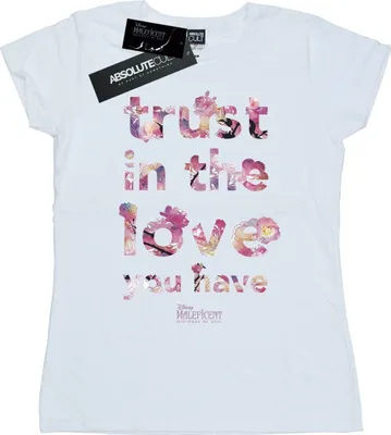 Produktbild von Disney - "Mistress Of Evil Trust In The Love" T-Shirt für Damen BI30632 (L) (Weiß)