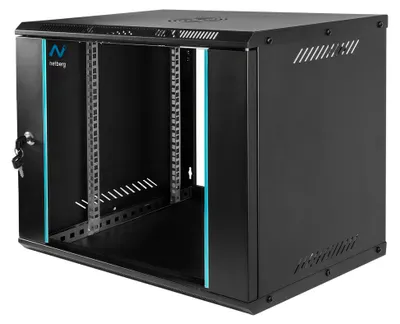Zdjęcie produktu dla Szafa Rack NETBERG BASIC 19" 9U 463x600x400 mm serwerowa na elektronikę wisząca czarna