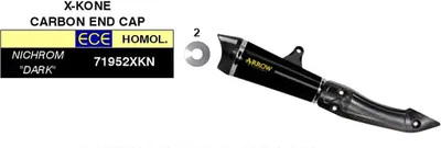 Immagine prodotto di Marmitta slip-on ARROW x-kone dark per Kawasaki Z 125