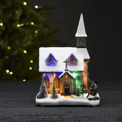 Zdjęcie produktu dla Scenka świąteczna kościółek Led CHAPEL
