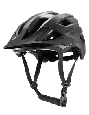 Zdjęcie produktu dla ROCKBROS dziecięcy kask rowerowy, kask dziecięcy ze zdejmowanym daszkiem bezpieczny do MTB dla nastolatków 54-58cm tytanowy czarny
