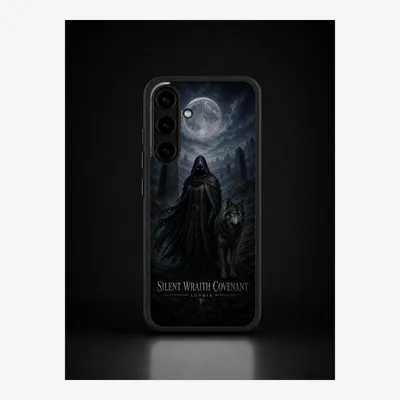Produktbild von Samsung S25 Hülle Handyhülle Schutzhülle Case mit Schattengeist Motiv – LUNØIR ©