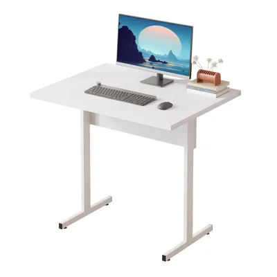 Produktbild von Hilodesk 80cm Schreibtisch Computertisch - tisch für Büro & Home-Office, Weiß