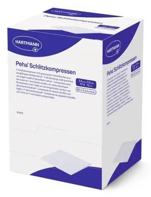 Produktbild von Peha Schlitzkompressen 7,5x7,5 cm steril 50X2 St