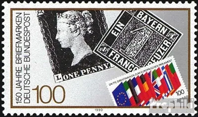 Produktbild von Briefmarken BRD (BR.Deutschland) 1990 Mi 1479 (kompl.Ausg.) FDC 150 Jahre Briefmarken