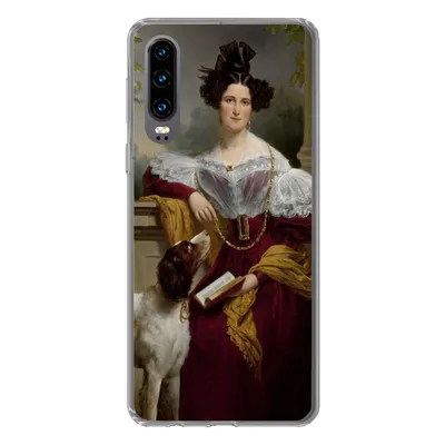 Produktbild von MuchoWow® Handyhülle Schutzhülle Hülle für Huawei P30 Porträt von Alida Christina Assink - Gemälde von Jan Adam Kruseman Silikon Softcase Handy Hülle - Kartenbesitzer