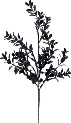 Produktbild von Dekorativer Gothic Zweig mit Blättern 40 cm