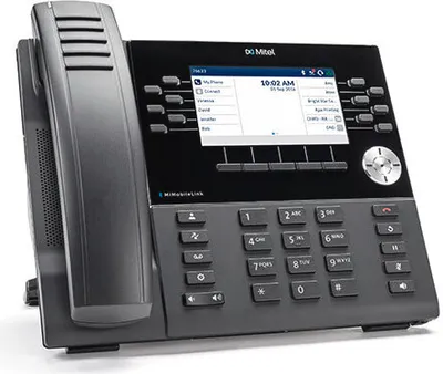 Produktbild von Mitel MiVoice 6930, IP-Telefon, Schwarz, Kabelloses Mobilteil, 10 m, TFT, 10,9 cm (4.3")