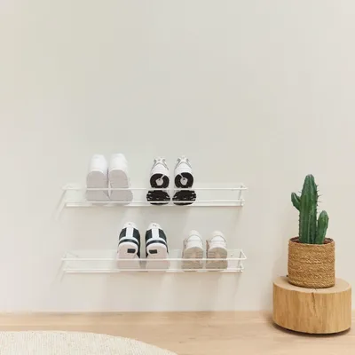 Produktbild von MyWIRE Schuhregal "Inn" 2er SET, 80cm - weiß