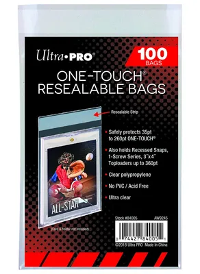 Produktbild von Ultra Pro Ultra Pro One-Touch Resealable Bags (100 Stück)