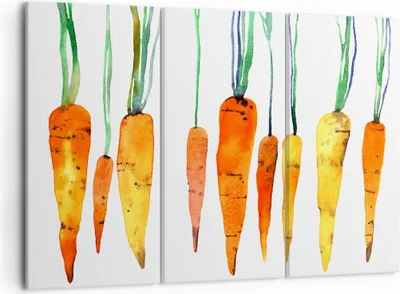 Produktbild von Bild auf Leinwand - Leinwandbild - Karotte Gemüse - 105x70cm - Wand Bild - Wanddeko - Wandbilder - Leinwanddruck - Bilder - Kunstdruck - Wanddekoration - Leinwand bilder - Wandkunst - CE105x70-3826