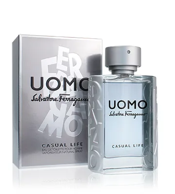 Obrázok produktu pre Salvatore Ferragamo Uomo Casual Life, Muži, 100 ml, Kardamon, Citrón, Fialový, ibištek pižmový, Káva, Kašmírové drevo, Cédrové drevo, biele pižmo, ALCOHOL DENAT. (SD ALCOHOL 39-C), PARFUM (FRAGRANCE), AQUA (WATER), LIMONENE, LINALOOL, ETHYLHEXYL...