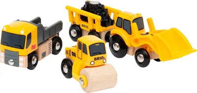 Produktbild von BRIO World 33658 Stavebné vozidlá - doplnok k drevenej železnici BRIO - odporúčané od 3 rokov