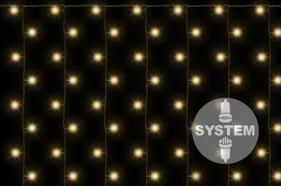 Zdjęcie produktu dla diLED świetlna kurtyna - 200 LED, ciepła biel