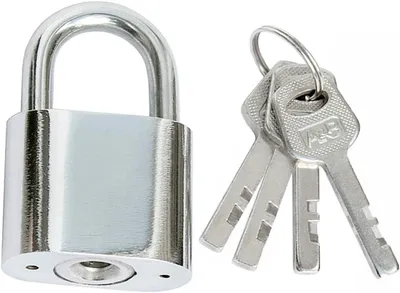 Produktbild von Vorhängeschloss Vorhangschloss Hangschloss chrom 40 mm