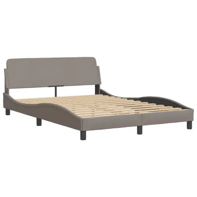 Produktbild von Bettgestell "Dover" Taupe 140x200 cm Stoff