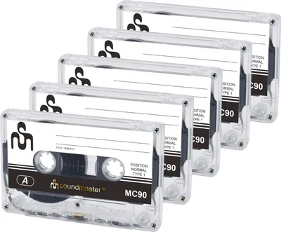 Immagine prodotto di Soundmaster MC905P Audio-Leerkassette 90 Min., 5er Pack