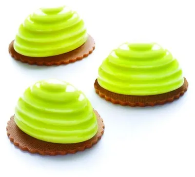 Silikon-Backform, rund, 12 Förmchen, 90 ml, schwarz, ofenfest