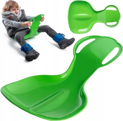 Immagine prodotto di Scivolo KADAX per bambini, scivolo da neve in plastica, disco da neve 59x39x17cm