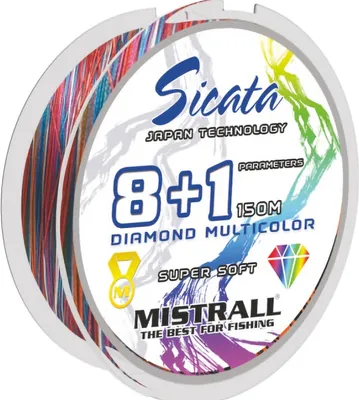 Zdjęcie produktu dla Plecionka Mocna Z Rdzeniem Mistrall Sicata 8+1 Blm Multi 0,06 mm 150 m