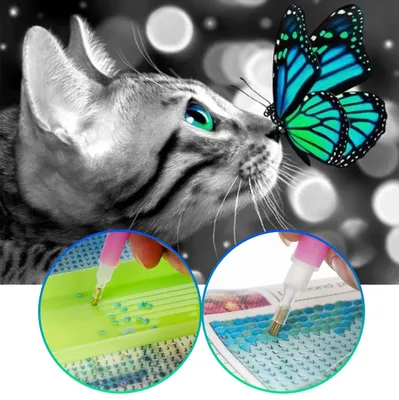 Produktbild von Malen nach Zahlen 5d Diamond Painting Katze