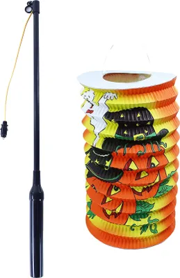 Produktbild von RAPPA Halloween-Laterne 15 cm mit Leuchtstab 40 cm