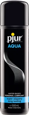 Produktbild von pjur AQUA - Premium-Gleitgel auf Wasserbasis - exzellente Gleiteigenschaften, spendet Feuchtigkeit, ohne zu kleben (500ml)