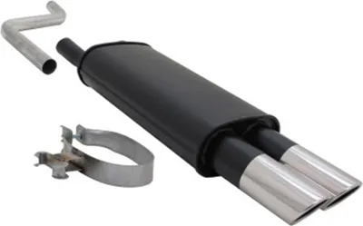 Produktbild von Novus Sportauspuff für VW Polo 2/3 86C 2x76mm SR-Design Endschalldämpfer mit ABE