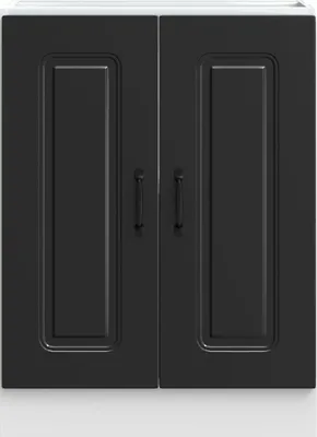 Produktbild von "im Angebot" Spülenunterschrank Kalmar Schwarz 60x46x81,5 cm Holzwerkstoff - Küchenschränke CC23915