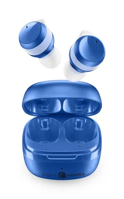 Image de Music Sound Flow Casque sans fil intra-auriculaire Appels/musique Bluetooth Bleu