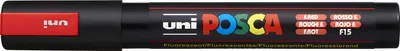 Obrázek produktu pro POSCA PC-5M, Červená, Vícebarevný, Fluorescent Red, 1 barva/barev, Střední, Inkoust na vodní bázi