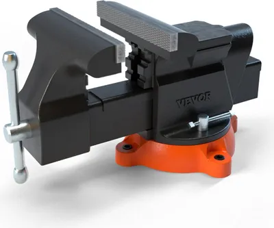 Immagine prodotto di Morsa da banco da 6" con incudine Base girevole a 360° con blocco in ghisa sferoidale per impieghi gravosi