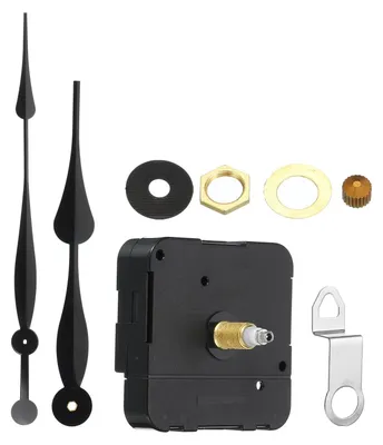 Quarz Uhrwerk Mechanismus, 1 Set, 12" Zeiger, schwarz