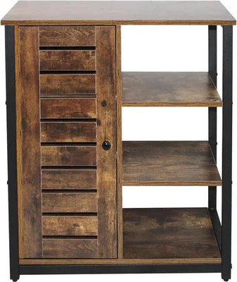 Image de Armoire industrielle 72 x 32 x 80 cm, acier marron/noir