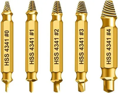Produktbild von Famanu Schraubendreher-Set 5-teilig - beschädigte Schraubenausdreher