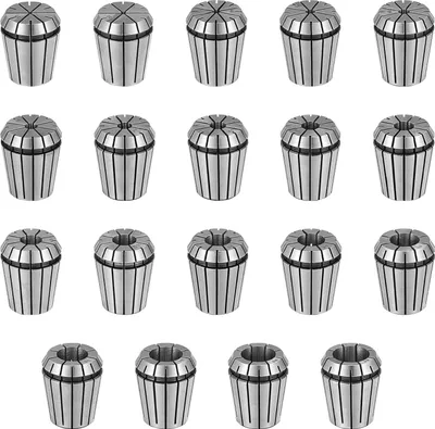 Produktbild von 19 STÜCK ER32 Präzisionsfeder-Spannzangen-Set 2mm-20mm für CNC Werkstückhaltung Gravieren & Fräsen Drehbank Werkzeug