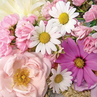 Produktbild von Servietten 33x33 cm - Summer flower mix