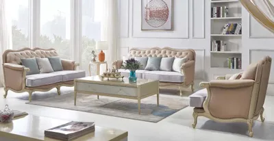 Produktbild von Rosa Möbel Sofagarnitur Couch Sofa Polster 3 2 1 Sitzer Wohnzimmer Design 3tlg.