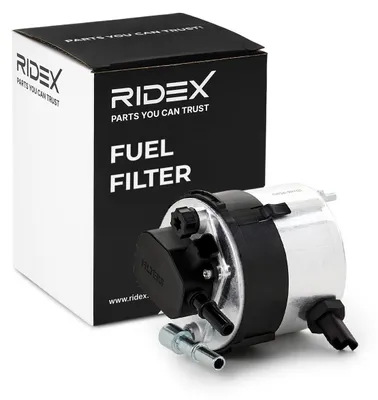 Produktbild von Kraftstofffilter RIDEX 9F0005 Dieselfilter für FORD Fiesta Mk6 Schrägheck (JA8, JR8) Leitungsfilter