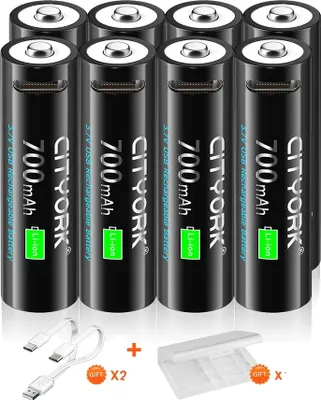 Zdjęcie produktu dla akumulator 14500, pojemność 700 mAh, szybkie ładowanie, 8 SZTUK baterii