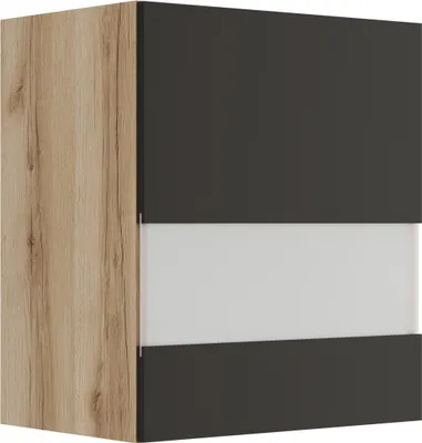 Produktbild von Küchen Glashängeschrank Noah OG556-0+ in anthrazit 50 cm breit