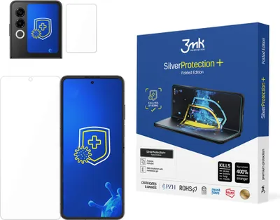 Produktbild von 3mk Display Antimikrobielle Schutzfolie SilverProtection+ für Nubia Flip 2 0,21mm  Self-Heal