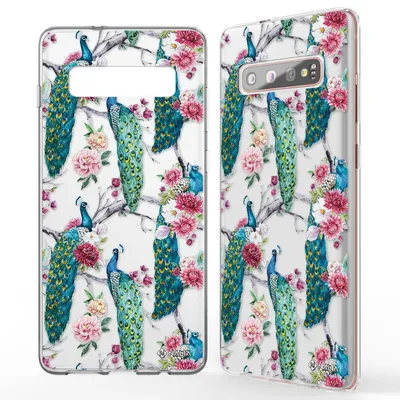 Obrázek produktu pro NALIA pouzdro na mobilní telefon pro Samsung Galaxy S10 Plus, silikonový kryt s motivem pouzdra, kryt páv